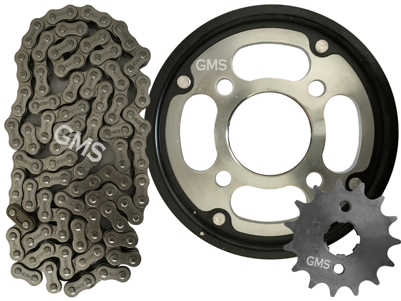 ZİNCİR DİŞLİ SET 428H 126L-15T+42T CBF150